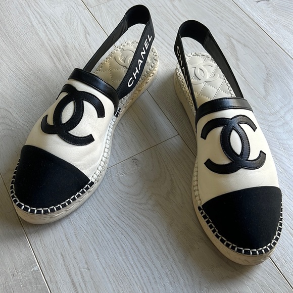 CHANEL Shoes - CHANEL ESPADRILLES W/ SLINGBACK